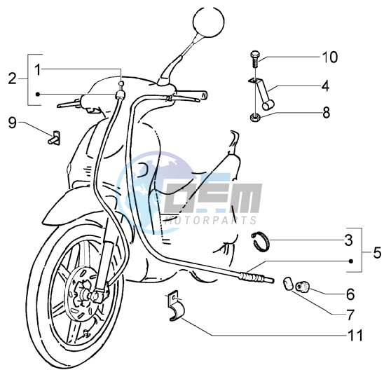 Odometer transmissions - rear brake