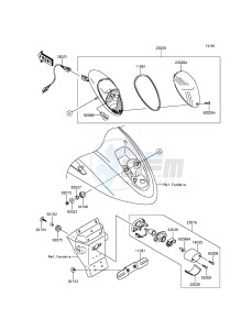 VULCAN 900 CUSTOM VN900CEFA GB XX (EU ME A(FRICA) drawing Taillight(s)