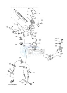 MT09TRA MT-09TRA TRACER 900 (2SC9 2SCA) drawing FRONT MASTER CYLINDER