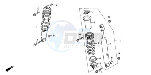 TRX300EX FOURTRAX 300 EX drawing FRONT CUSHION