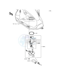 Z800 ZR800CFF UF (UK FA) XX (EU ME A(FRICA) drawing Fuel Pump