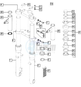 STANDARD_25-45kmh_K8-L0 50 K8-L0 drawing Front fork