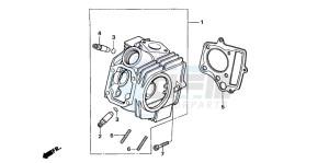 TRX90 drawing CYLINDER HEAD