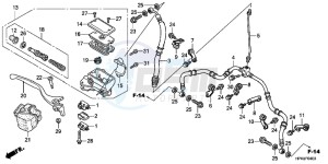 TRX420TEC TRX420 ED drawing FR. BRAKE MASTER CYLINDER