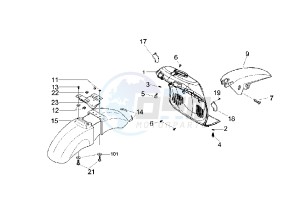 Beverly 500 drawing Mudguard