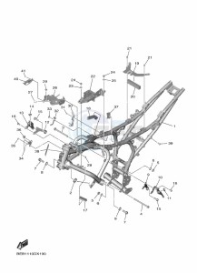 YZF690 YZF-R7 (BEBA) drawing FRAME