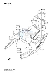 SV650 (E3-E28) drawing SEAT TAIL COVER (SV650K9 AK9)