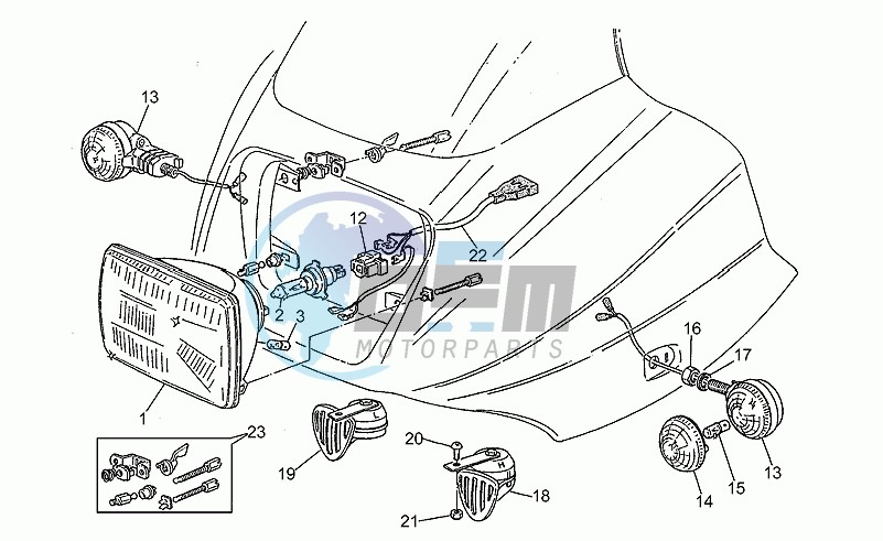 Headlight-horn