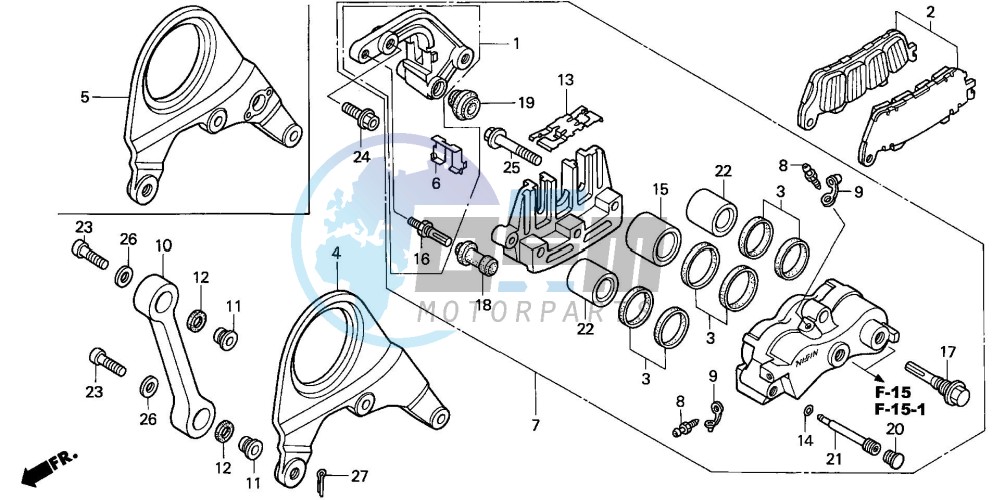 REAR BRAKE CALIPER