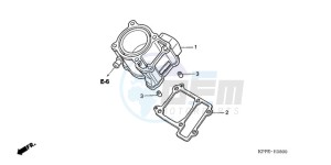 CBR125RWA France - (F / BLA CMF) drawing CYLINDER