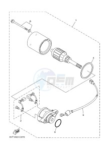 TT-R110E (B512 B513 B514 B514) drawing STARTING MOTOR