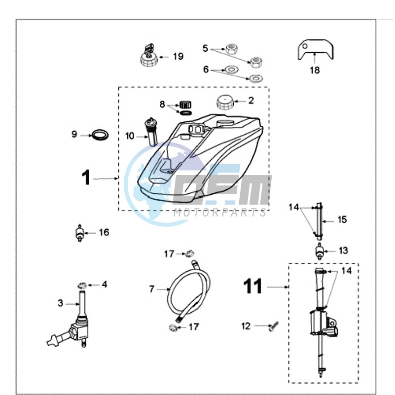 TANK AND FUEL PUMP