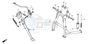 CBR1100XX SUPER BLACKBIRD drawing STAND