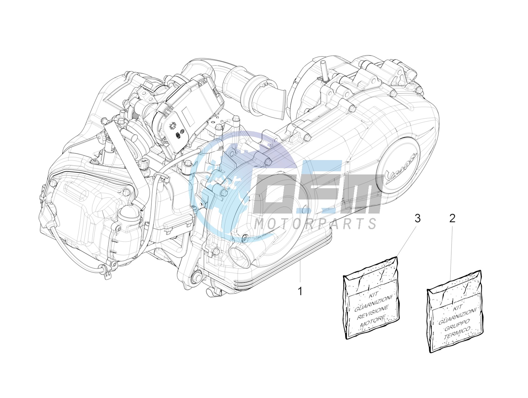 Engine, assembly