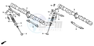 CB750F2 SEVEN FIFTY drawing CAMSHAFT