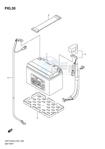 GSF1250 (E2) Bandit drawing BATTERY (GSF1250AL0)