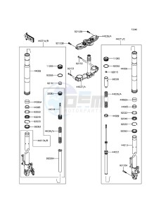 Z800_ABS ZR800DEF UF (UK FA) XX (EU ME A(FRICA) drawing Front Fork