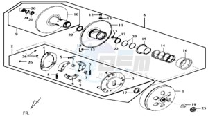 JOYRIDE 125 drawing CLUTCH