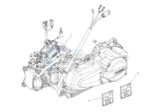 MP3 300 LT Sport ABS drawing Engine, assembly