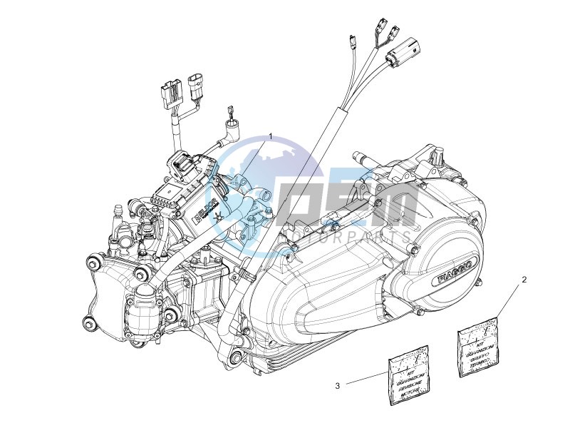 Engine, assembly