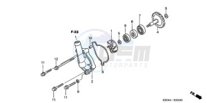 CRF250R9 Australia - (U) drawing WATER PUMP