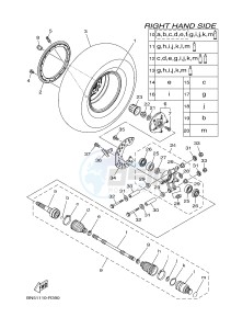 YXE700ES YXE70WPSG WOLVERINE R (BN54) drawing REAR WHEEL 2