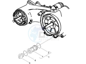 Liberty 50 4t ptt - (D) Germany drawing Flywheel magneto cover - Oil filter