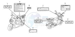 PES150R 125 drawing CAUTION LABEL (PES150/PES150R)