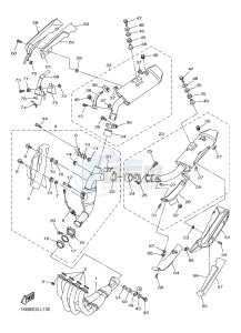 YZF-R1B 1000 (1KBP) drawing EXHAUST