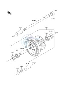 VN900_CLASSIC VN900B7F GB XX (EU ME A(FRICA) drawing Front Hub