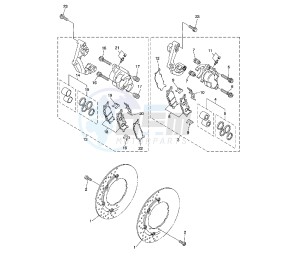 XVS A MIDNIGHT STAR 1300 drawing FRONT BRAKE CALIPER