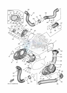 YXE1000EW YX10EPAM (B4M5) drawing CRANKCASE COVER 1