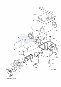 YFM450FWBD KODIAK 450 EPS (BEYB) drawing INTAKE