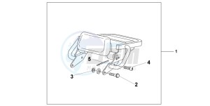 CB1300A CB1300SUPER FOUR drawing REAR CARRIER