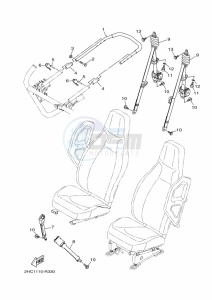 YXZ1000ET YXZ10YEXK (B5HA) drawing SEAT 2