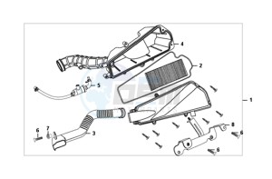 JET 4 50cc (L8) EU EURO4 drawing AIR FILTER