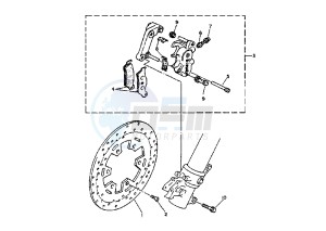 TT K 600 drawing FRONT BRAKE CALIPER