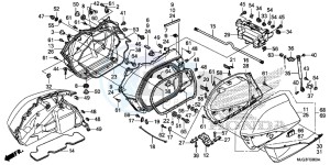 GL1800BE F6B Bagger - GL1800BE UK - (E) drawing SADDLEBAG