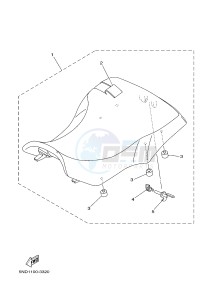 YFM450FWAD YFM450PHF GRIZZLY 450 EPS HUNTER (2LCA) drawing SEAT