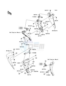 Z750_ABS ZR750M8F GB XX (EU ME A(FRICA) drawing Cowling Lowers