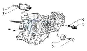 Granturismo 200 L drawing Electric starter-damper pulley