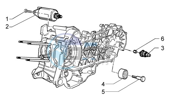 Electric starter-damper pulley