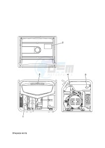 EF4000FW 358 (7P42 7P43) drawing EMBLEM & LABEL 1