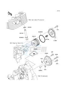 KLX 140 A [KLX140] (A8F-A9FA) A9FA drawing OIL PUMP