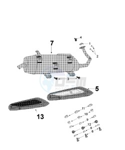 Tweet 125 V drawing EXHAUST