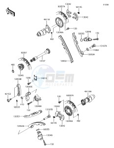 BRUTE FORCE 750 4x4i EPS KVF750HFF EU drawing Camshaft(s)/Tensioner