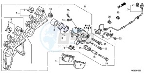 NC700XAD NC700X ABS Europe Direct - (ED) drawing REAR BRAKE CALIPER