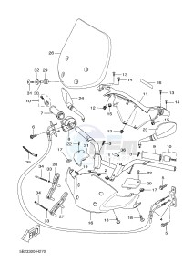 VP250 (5B2B 5B2B 5B2B 5B2B) drawing STEERING HANDLE & CABLE