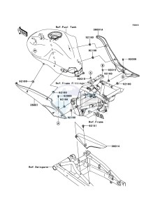 ER-6f EX650A8F GB XX (EU ME A(FRICA) drawing Side Covers/Chain Cover