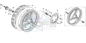 SGX50 drawing FRONT WHEEL